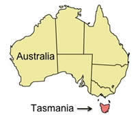 tasmanian devil habitat map